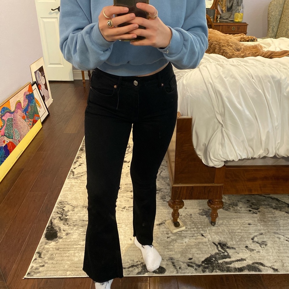 Zara kick flare jeans